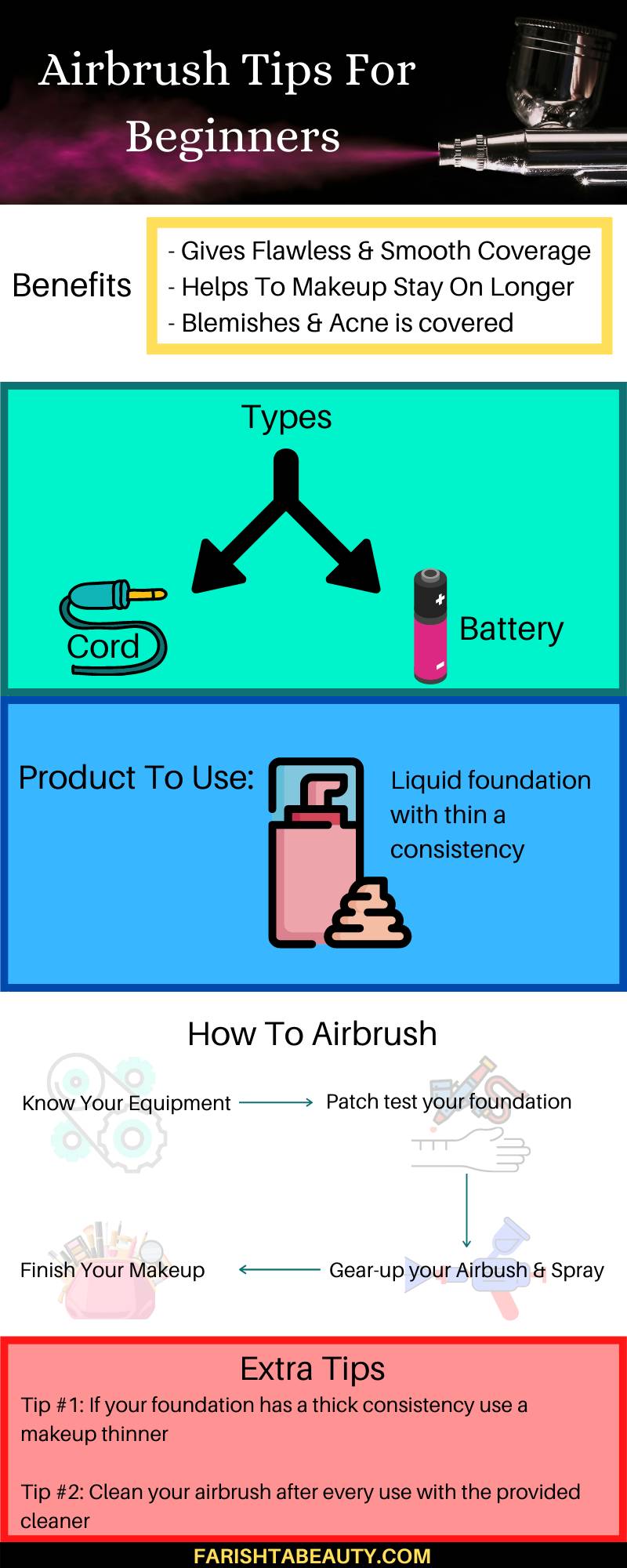 7 Tips On Makeup Airbrushing For Beginners